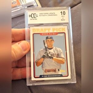 2005 Topps Update Ryan Zimmerman Draft Pick Card